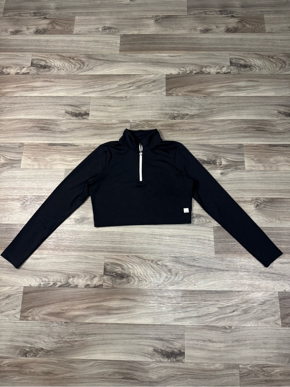 Vuori Long Sleeve Lux Rib Half Zip Cropped Pullover Size Extra Large